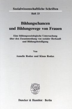 Bildungschancen und Bildungswege von Frauen. - Rodax, Annelie;Rodax, Klaus