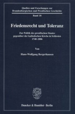 Friedensrecht und Toleranz. - Bergerhausen, Hans-Wolfgang