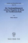 Der Taschengeldanspruch zwischen Ehegatten im Recht des Familienunterhalts.