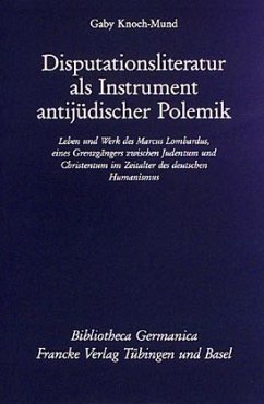Cover Disputationsliteratur als Instrument antijüdischer Polemik