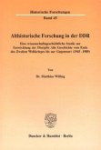 Althistorische Forschung in der DDR.