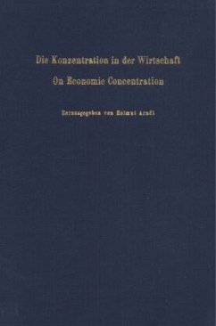 Cover Die Konzentration in der Wirtschaft / On Economic Concentration.