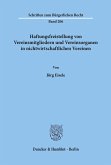 Haftungsfreistellung von Vereinsmitgliedern und Vereinsorganen in nichtwirtschaftlichen Vereinen.