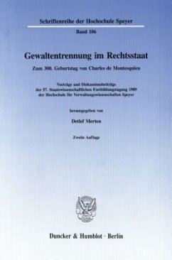 Gewaltentrennung im Rechtsstaat - Merten, Detlef (Hrsg.)