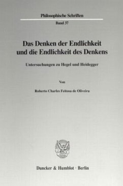 Das Denken der Endlichkeit und die Endlichkeit des Denkens. / Philosophische Schriften 37 - Seneca, der Jüngere;Feitosa de Oliveira, Roberto Charles