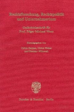 Cover Rechtsforschung, Rechtspolitik und Unternehmertum.