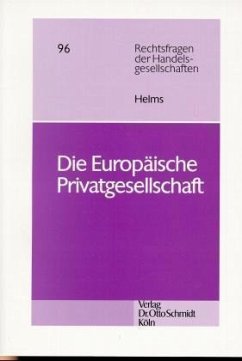 Cover Die Europäische Privatgesellschaft