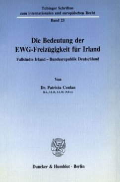 Die Bedeutung der EWG-Freizügigkeit für Irland. - Conlan, Patricia
