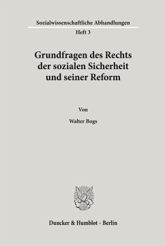 Cover Grundfragen des Rechts der sozialen Sicherheit und seiner Reform.