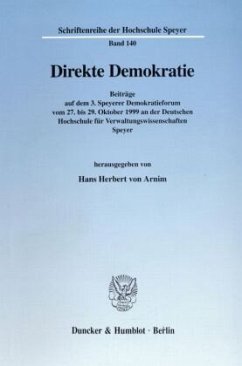 Direkte Demokratie. - Arnim, Hans Herbert von (Hrsg.)