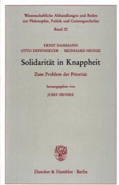 Cover Solidarität in Knappheit.
