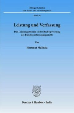 Leistung und Verfassung. - Malinka, Hartmut