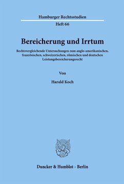 Bereicherung und Irrtum. - Koch, Harald