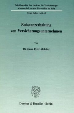 Cover Substanzerhaltung von Versicherungsunternehmen.