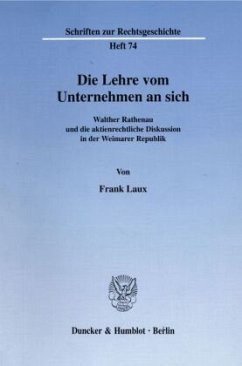 Cover Die Lehre vom Unternehmen an sich.