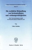 Die rechtliche Behandlung von Serienstraftaten und -ordnungswidrigkeiten.