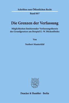 Die Grenzen der Verfassung. - Manterfeld, Norbert