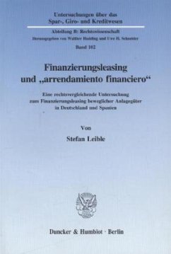 Cover Finanzierungsleasing und »arrendamiento financiero«.