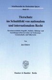 Tierschutz im Schnittfeld von nationalem und internationalem Recht.