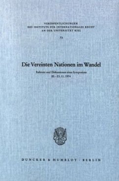 Die Vereinten Nationen im Wandel. - Kewenig, Wilhelm A. (Hrsg.)