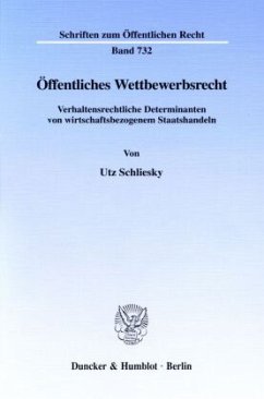 Öffentliches Wettbewerbsrecht. - Schliesky, Utz