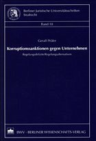 Cover Korruptionssanktionen gegen Unternehmen