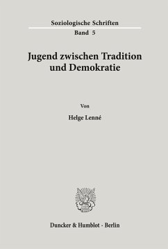 Cover Jugend zwischen Tradition und Demokratie.