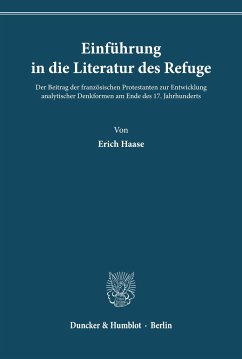 Einführung in die Literatur des Refuge. - Haase, Erich