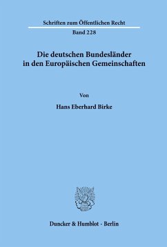 Die deutschen Bundesländer in den Europäischen Gemeinschaften. - Birke, Hans Eberhard