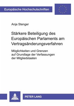 Stärkere Beteiligung des Europäischen Parlaments am Vertragsänderungsverfahren Cover Stärkere Beteiligung des Europäischen Parlaments am Vertragsänderungsverfahren