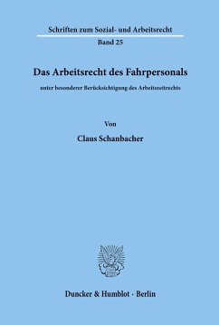 Cover Das Arbeitsrecht des Fahrpersonals