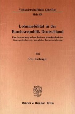 Lohnmobilität in der Bundesrepublik Deutschland. - Fachinger, Uwe