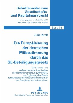 Cover Die Europäisierung der deutschen Mitbestimmung durch das SE-Beteiligungsgesetz
