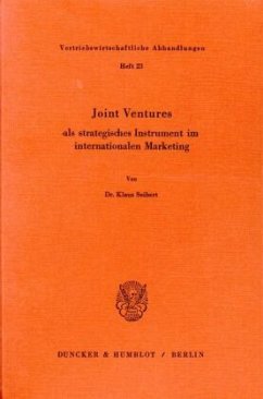 Cover Joint ventures als strategisches Instrument im internationalen Marketing.