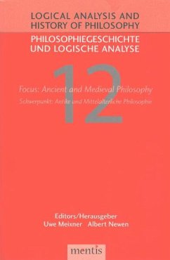 Philosophiegeschichte und logische Analyse /Logical Analysis and History of Philosophy / Logical Analysis and History of Philosophy - Philosophiegeschichte und logische Analyse - Meixner, Uwe / Newen, Albert (Hrsg.)