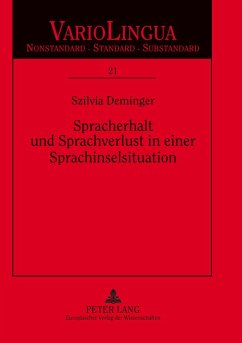 Cover Spracherhalt und Sprachverlust in einer Sprachinselsituation