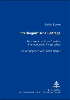 Interlinguistische Beiträge - Fiedler, Sabine