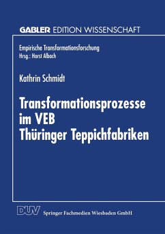 Transformationsprozesse im VEB Thüringer Teppichfabriken - Schmidt, Kathrin