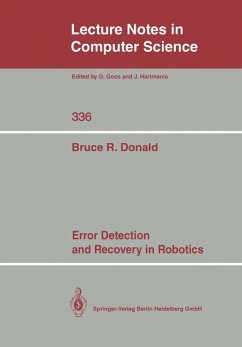 Error Detection and Recovery in Robotics - Donald, Bruce R.