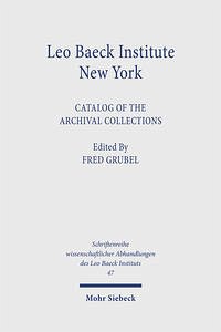 Leo Baeck Institute New York - Grubel, Fred (editor)