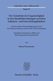 Der Grundsatz der Gegenseitigkeit in den Handelsbeziehungen zwischen Industrie- und Entwicklungsländern unter besonderer