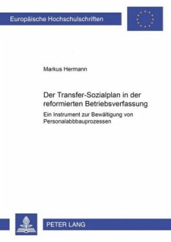 Cover Der Transfer-Sozialplan in der reformierten Betriebsverfassung