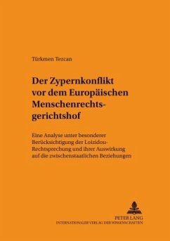 Cover Der Zypernkonflikt vor dem Europäischen Menschenrechtsgerichtshof