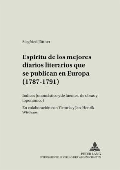 Cover Espíritu de los mejores diarios literarios que se publican en Europa (1787-1791)
