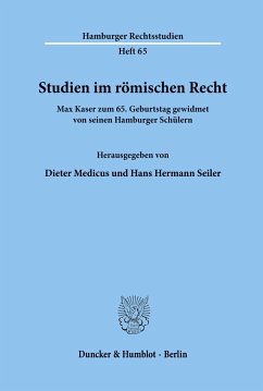 Studien im römischen Recht. - Medicus, Dieter / Seiler, Hans Hermann (Hgg.)