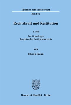 Rechtskraft und Restitution. - Braun, Johann