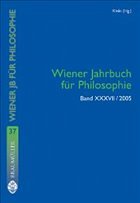 Wiener Jahrbuch für Philosophie: XXXVII 2005