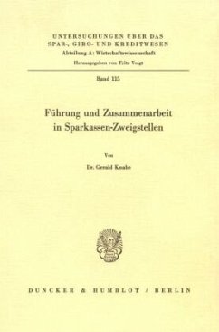 Cover Führung und Zusammenarbeit in Sparkassen-Zweigstellen.