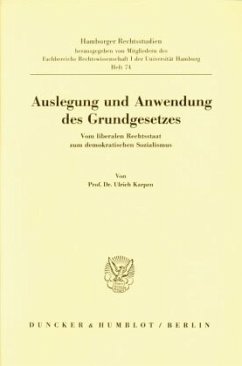 Cover Auslegung und Anwendung des Grundgesetzes.