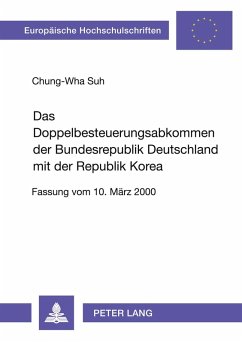 Cover Das Doppelbesteuerungsabkommen der Bundesrepublik Deutschland mit der Republik Korea